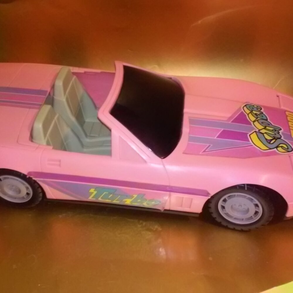 Super Turbo Doll Car  Pink Corvette Vintage Price Firm